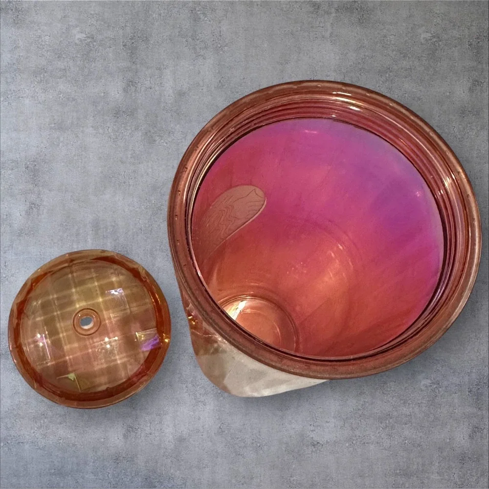 Starbucks 24oz Venti‎ Iridescent Orange Kaleidoscope Unicorn Tumbler Cup 2019